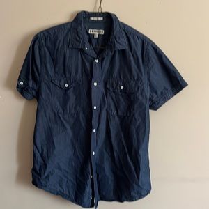 Express men’s short sleeve shirt non smoker size large fitted